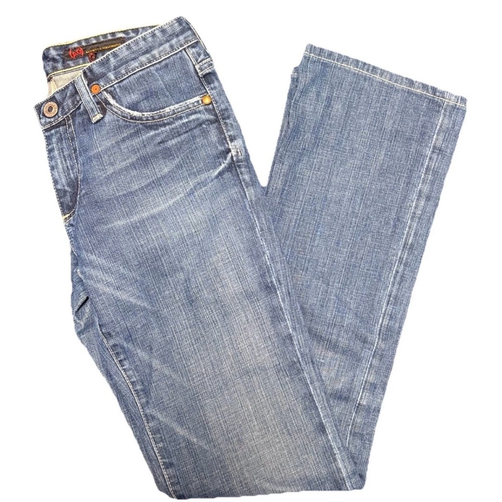 AG Adriano Goldschmied Medium Wash Jeans Premium Designer Denim Boot Cut Western